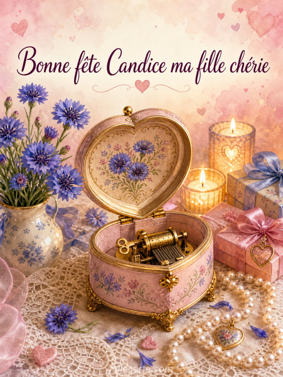 Carte bonne fĂȘte Candice