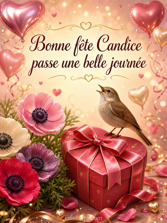 Carte bonne fĂȘte Candice