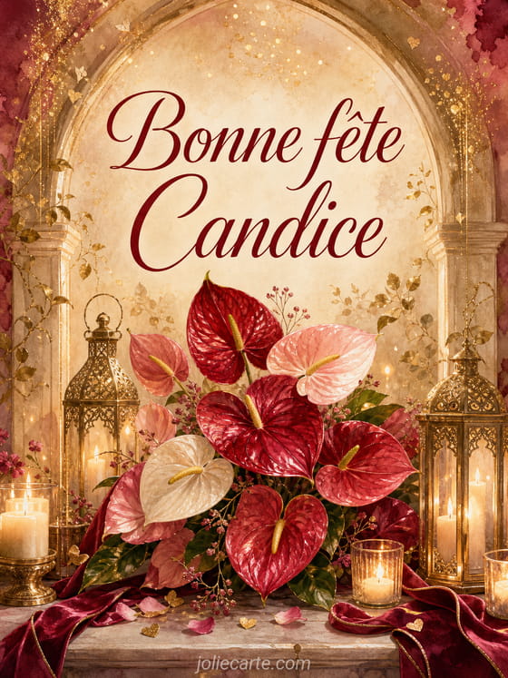 Carte bonne fĂȘte Candice
