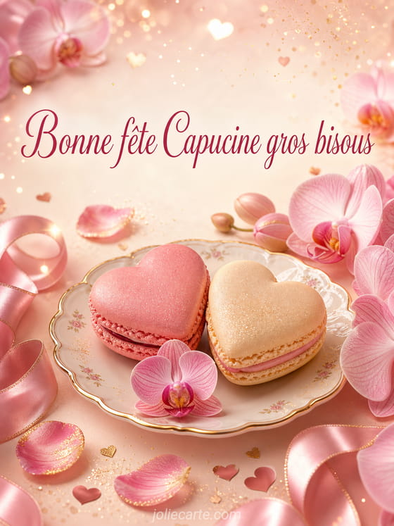 Carte bonne fĂȘte Capucine