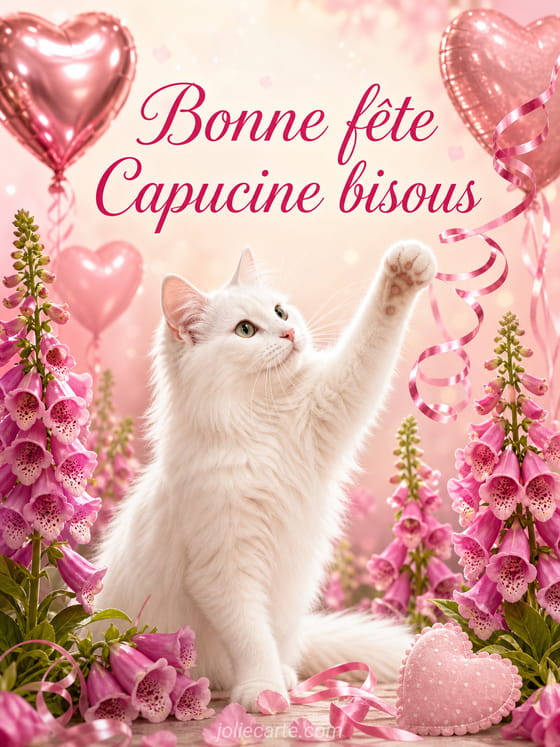 Carte bonne fĂȘte Capucine
