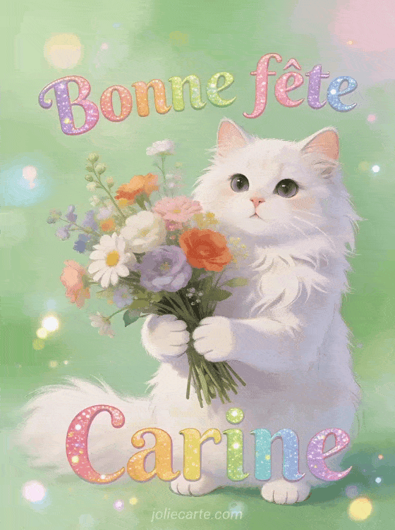 Bonne fête Carine - Carine gif bonne fete