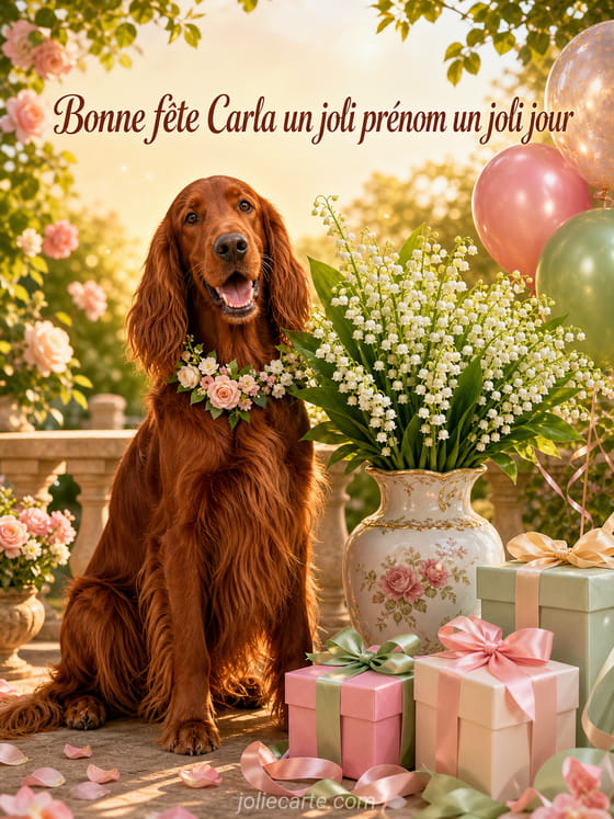 Carte bonne fĂȘte Carla