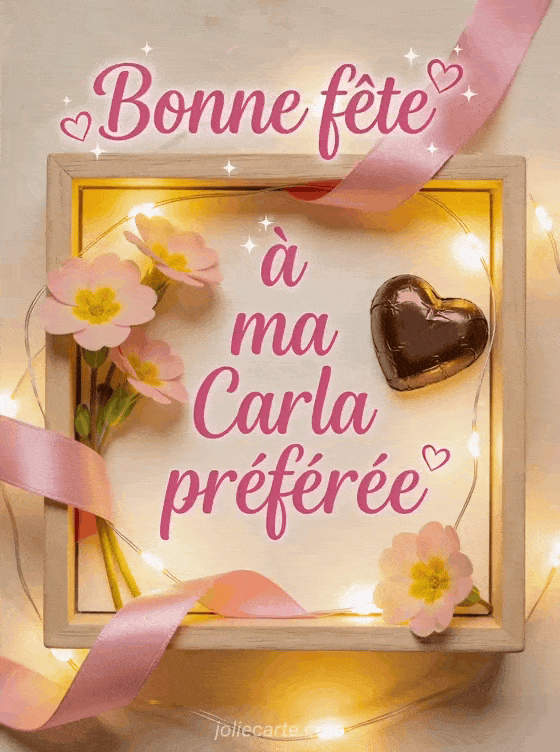 Bonne fête Carla - Bonne fete carla gros bisous