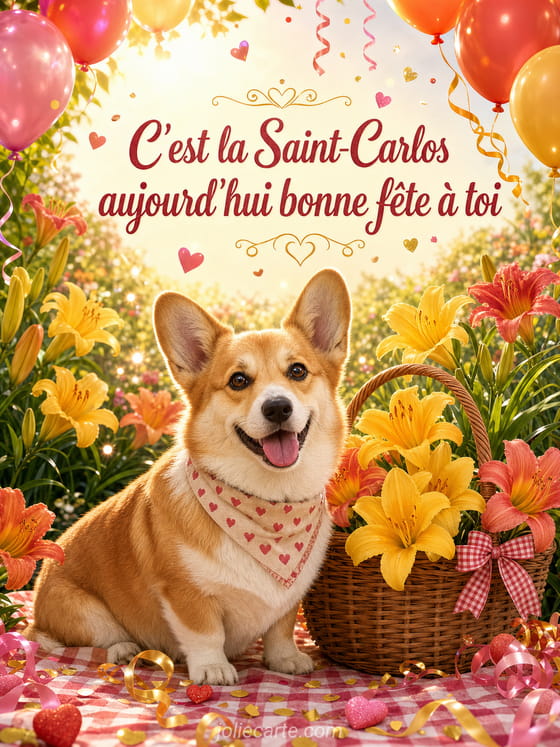 Carte bonne fĂȘte Carlos