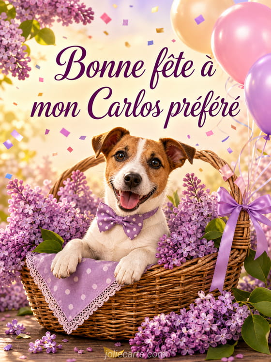 Carte bonne fĂȘte Carlos