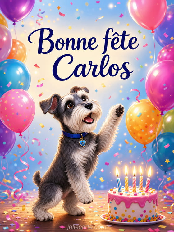 Carte bonne fĂȘte Carlos