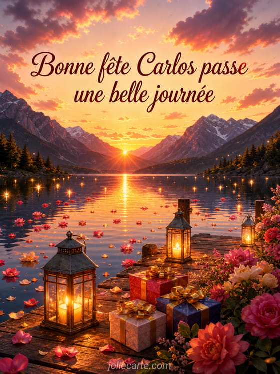 Carte bonne fĂȘte Carlos