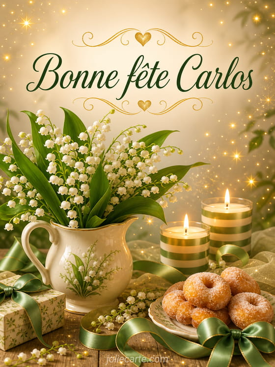 Carte bonne fĂȘte Carlos