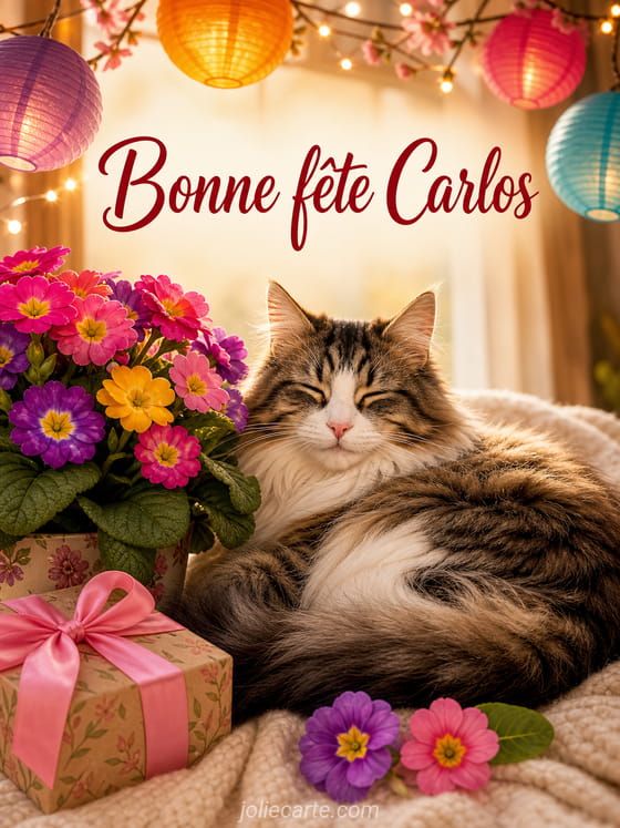 Carte bonne fĂȘte Carlos