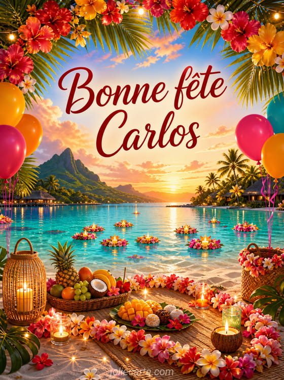 Carte bonne fĂȘte Carlos