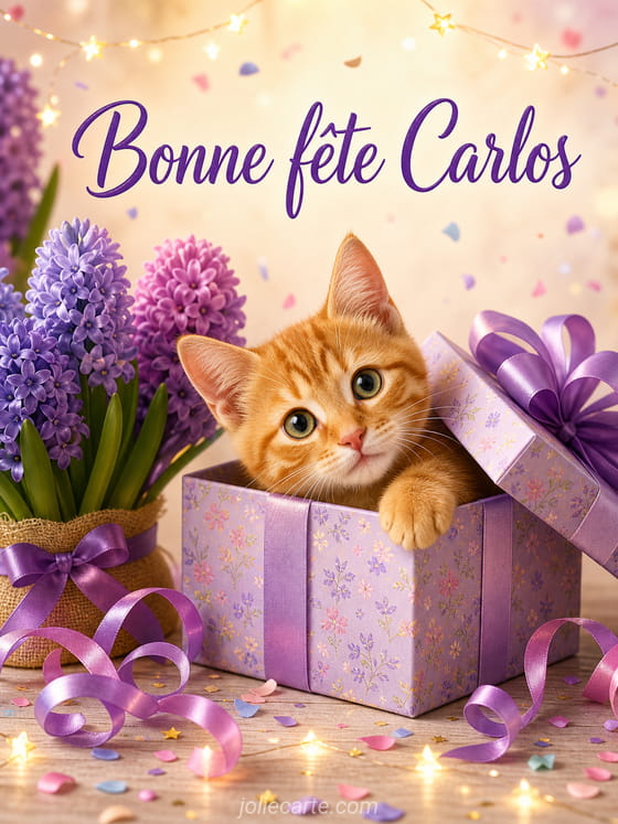 Carte bonne fĂȘte Carlos