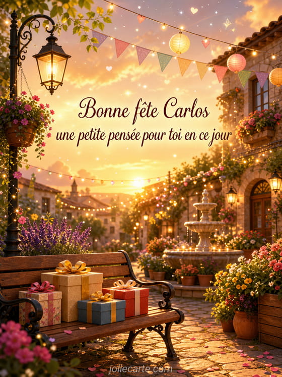 Carte bonne fĂȘte Carlos