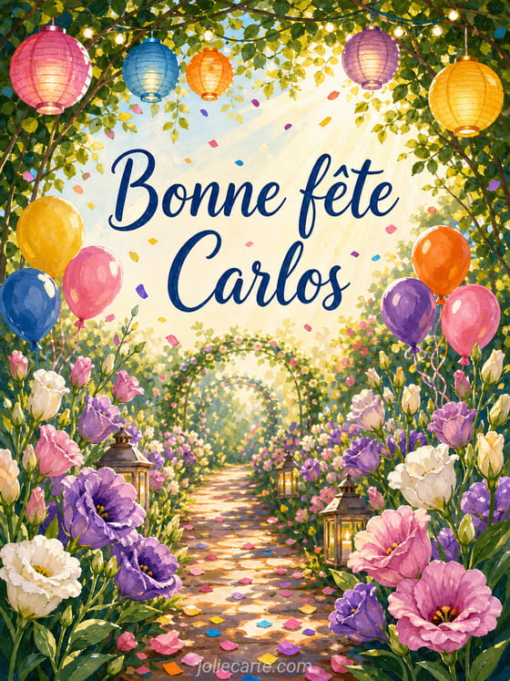 Carte bonne fĂȘte Carlos