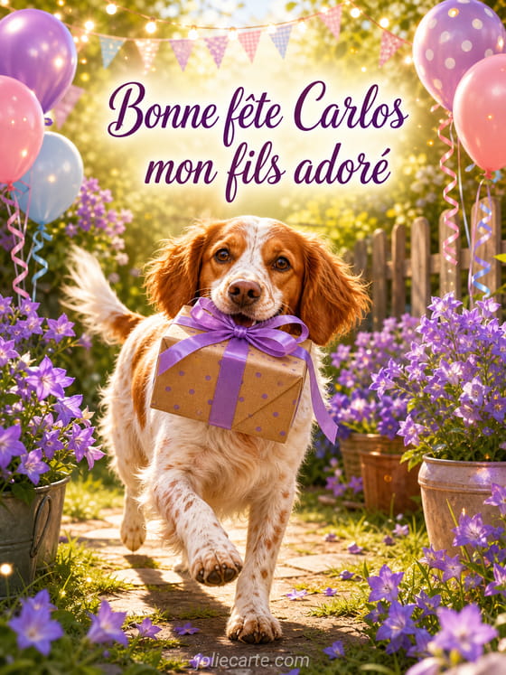 Carte bonne fĂȘte Carlos