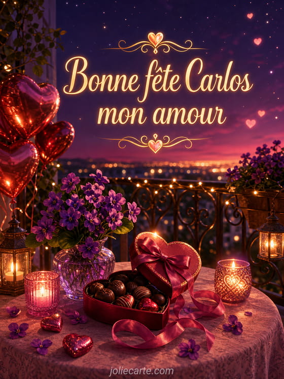 Carte bonne fĂȘte Carlos