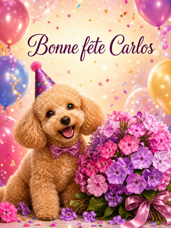 Carte bonne fĂȘte Carlos