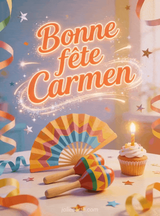 Bonne fête Carmen - Bonne fete carmen gif