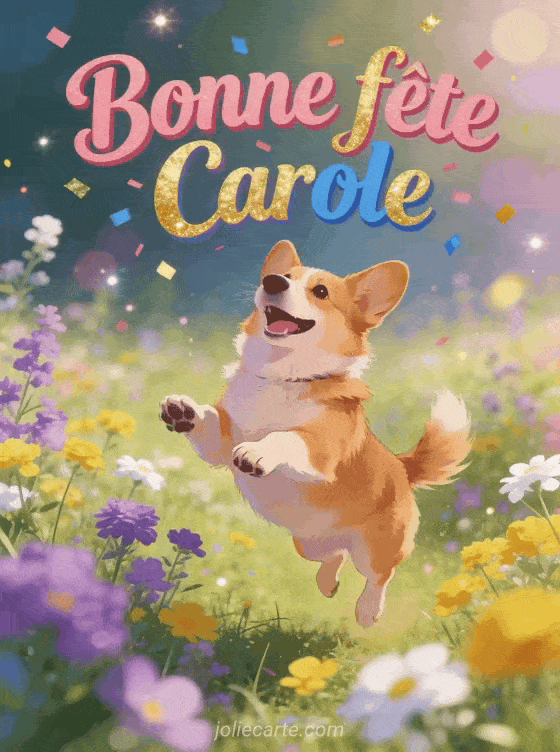 Bonne fête Carole - Carole gif bonne fete gratuit