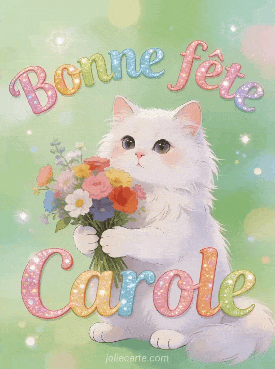 Bonne fête Carole - Carole gif bonne fete