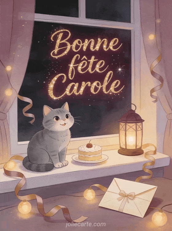 Bonne fête Carole - Bonne fete carole chat