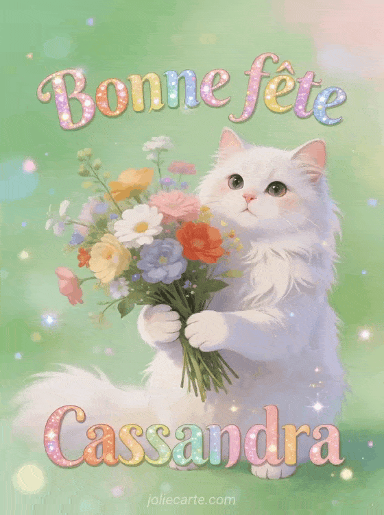 Bonne fête Cassandra - Bonne fete cassandra chat