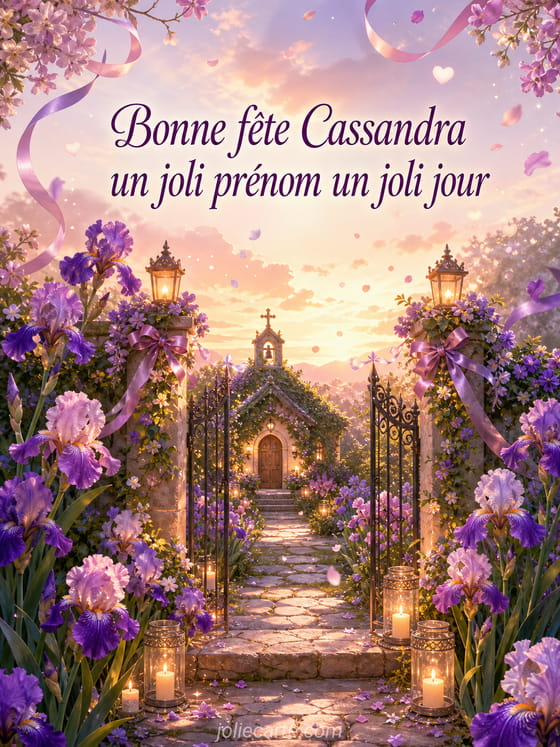 Carte bonne fĂȘte Cassandra