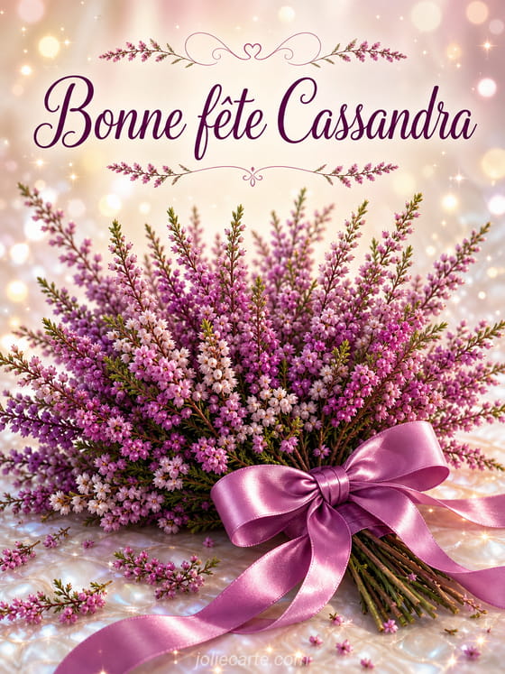 Carte bonne fĂȘte Cassandra