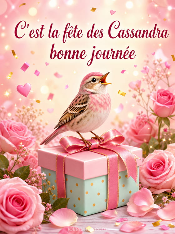 Carte bonne fĂȘte Cassandra