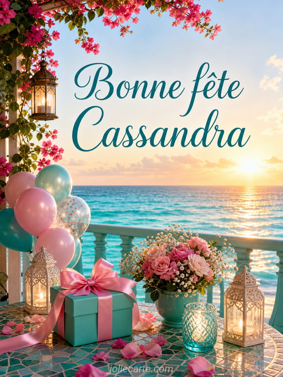 Carte bonne fĂȘte Cassandra