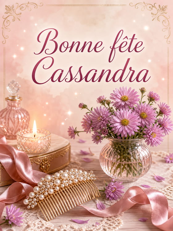 Carte bonne fĂȘte Cassandra