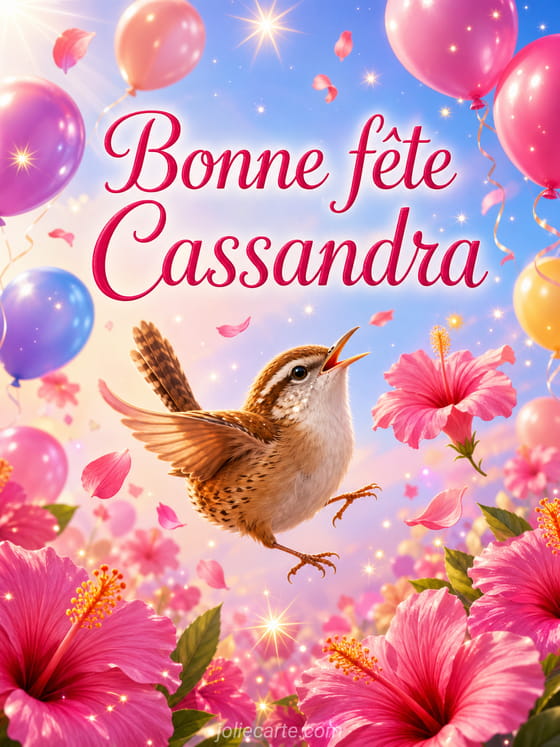 Carte bonne fĂȘte Cassandra