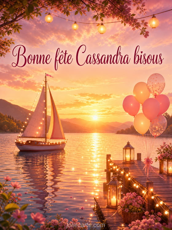 Carte bonne fĂȘte Cassandra