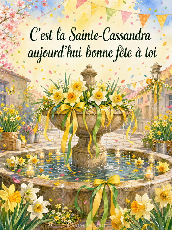 Carte bonne fĂȘte Cassandra