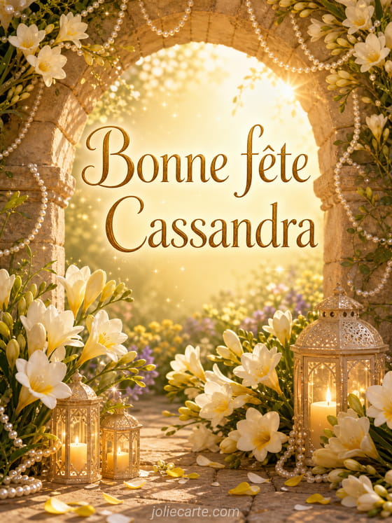 Carte bonne fĂȘte Cassandra