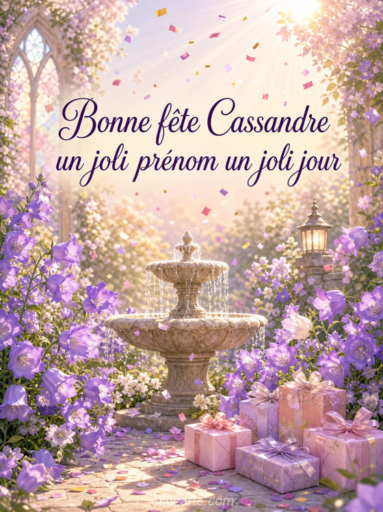 Carte bonne fête Cassandre