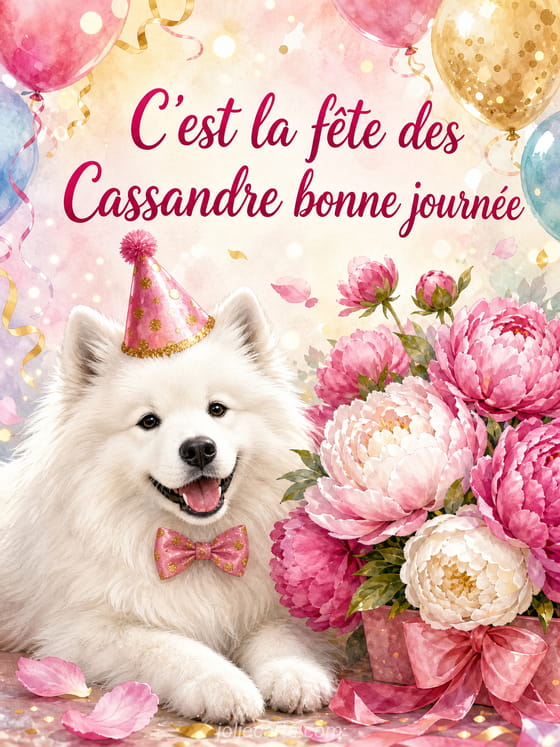 Carte bonne fête Cassandre