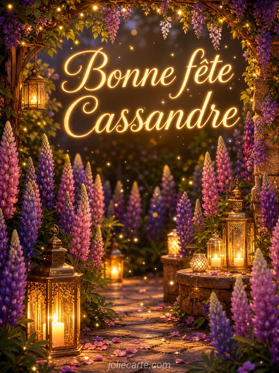 Carte bonne fête Cassandre