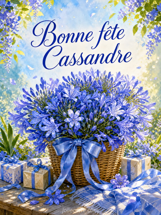 Carte bonne fête Cassandre