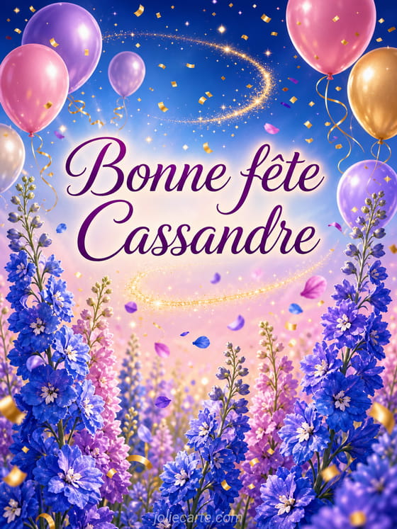 Carte bonne fête Cassandre
