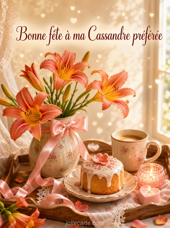 Carte bonne fête Cassandre