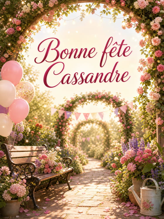 Carte bonne fête Cassandre