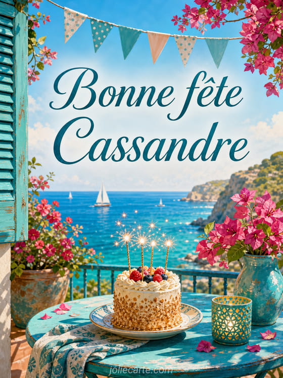 Carte bonne fête Cassandre