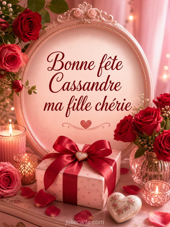 Carte bonne fête Cassandre