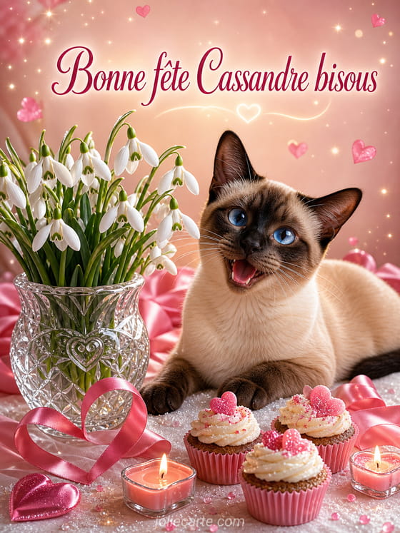 Carte bonne fête Cassandre