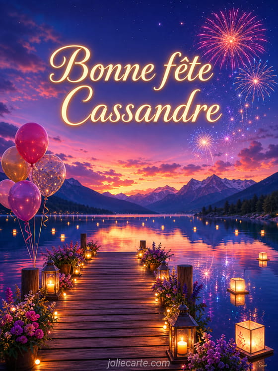 Carte bonne fête Cassandre