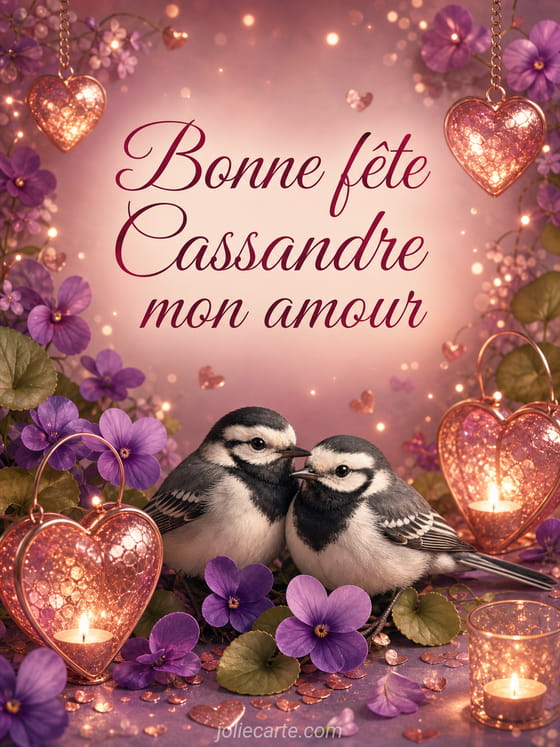 Carte bonne fête Cassandre