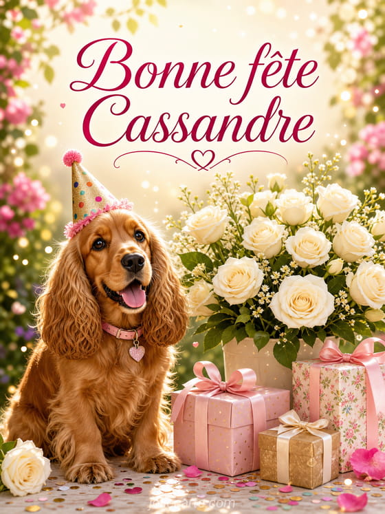 Carte bonne fête Cassandre
