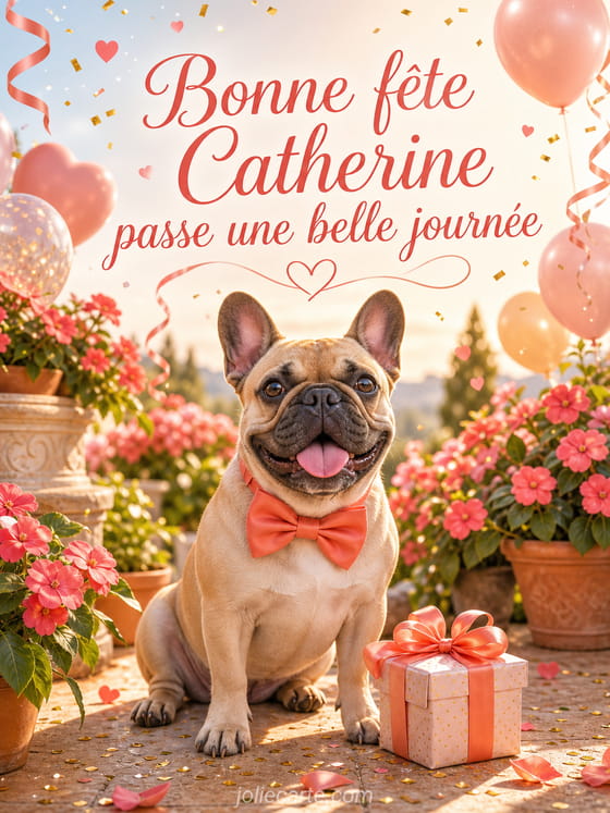 Carte bonne fĂȘte Catherine