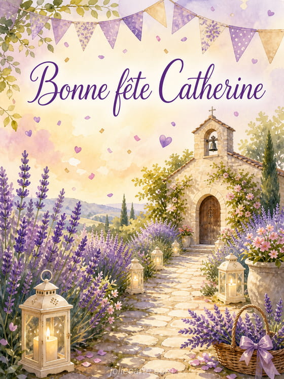 Carte bonne fête Catherine